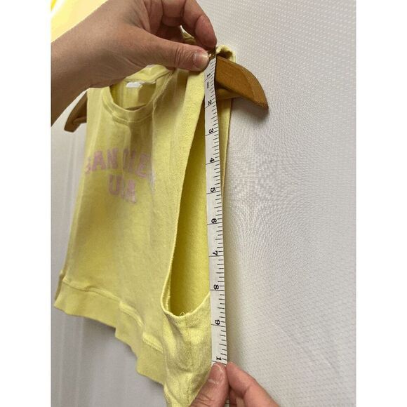 Zara Girls San Diego USA Sleeveless Cropped Top Yellow Size 10 - Picture 8 of 10